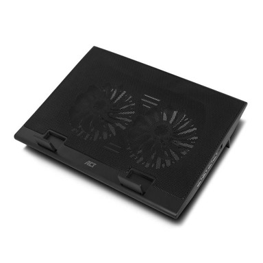 ACT Stalak za laptop AC8105, do 17", rashladni, 4-portni hub, crni